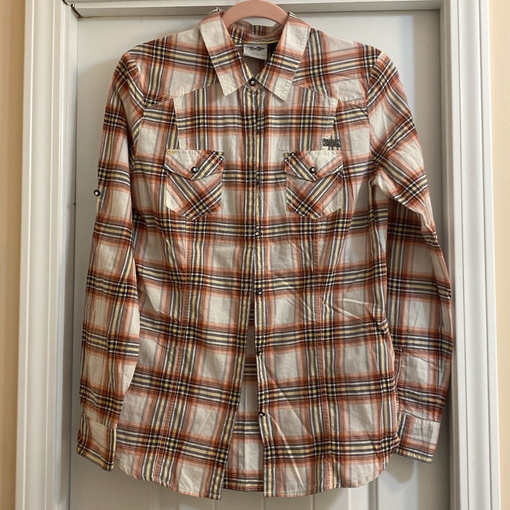 Harley Davidson Button Up